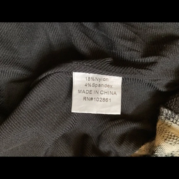 Paris, multicolored tunic, short dress, patchwork, uneven hem, stretchy, L - Picture 3 of 11